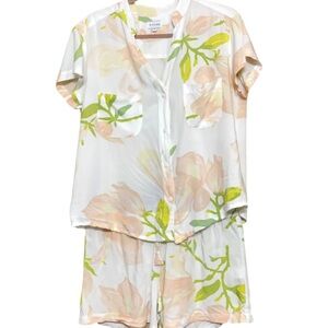 Piyama floral watercolor set M